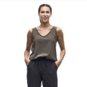 Indyeva Halka II Sleeveless Shirt XL in Deep Khaki Gray ("Bilboa")